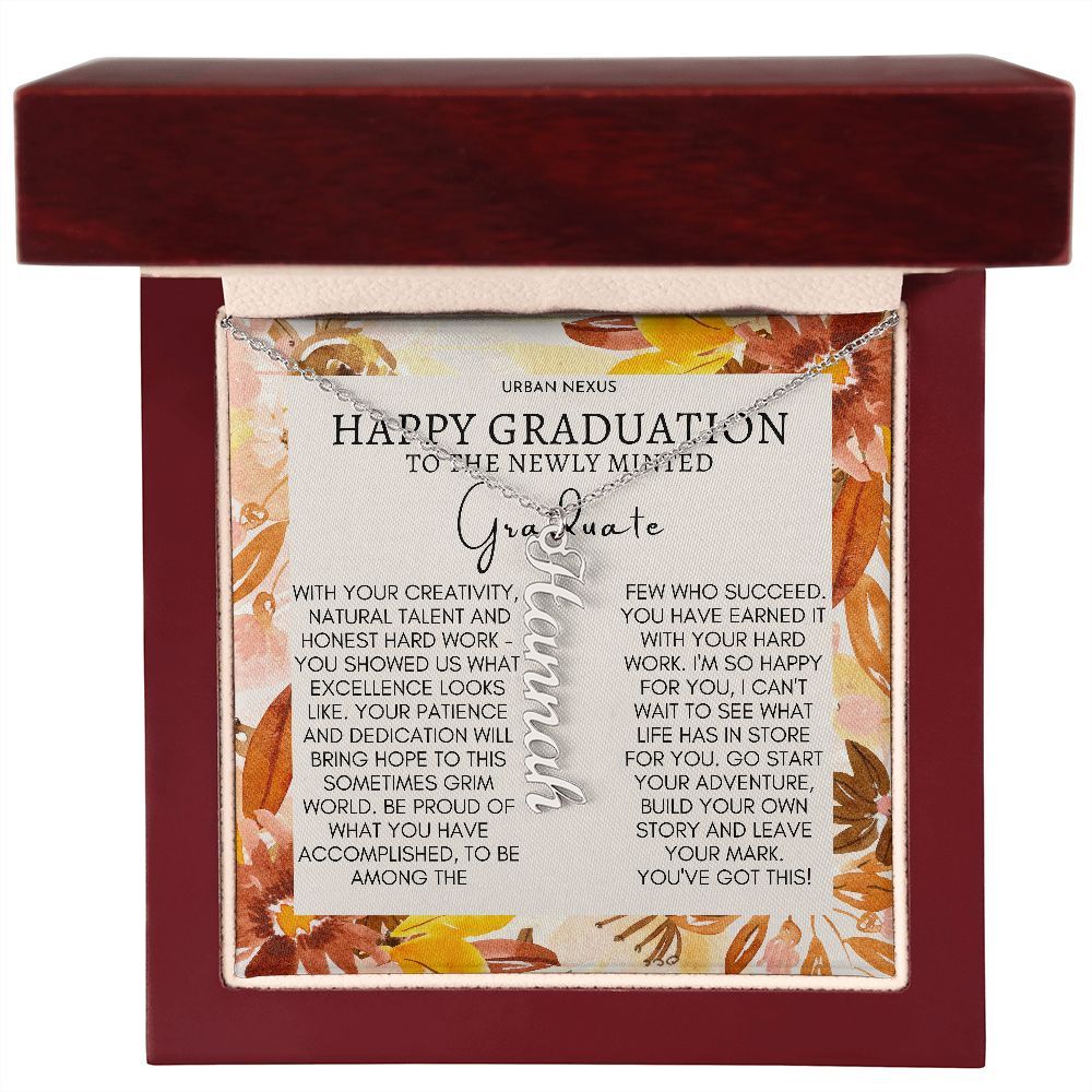 Dangle Name Necklace College High School Graduation Gift For Her AO72 - Urban Nexus Store