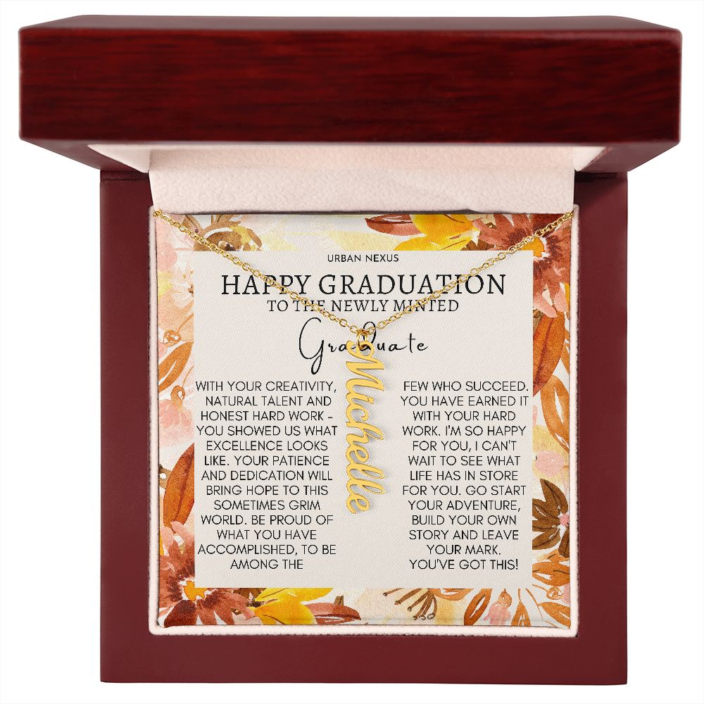 Dangle Name Necklace College High School Graduation Gift For Her AO72 - Urban Nexus Store