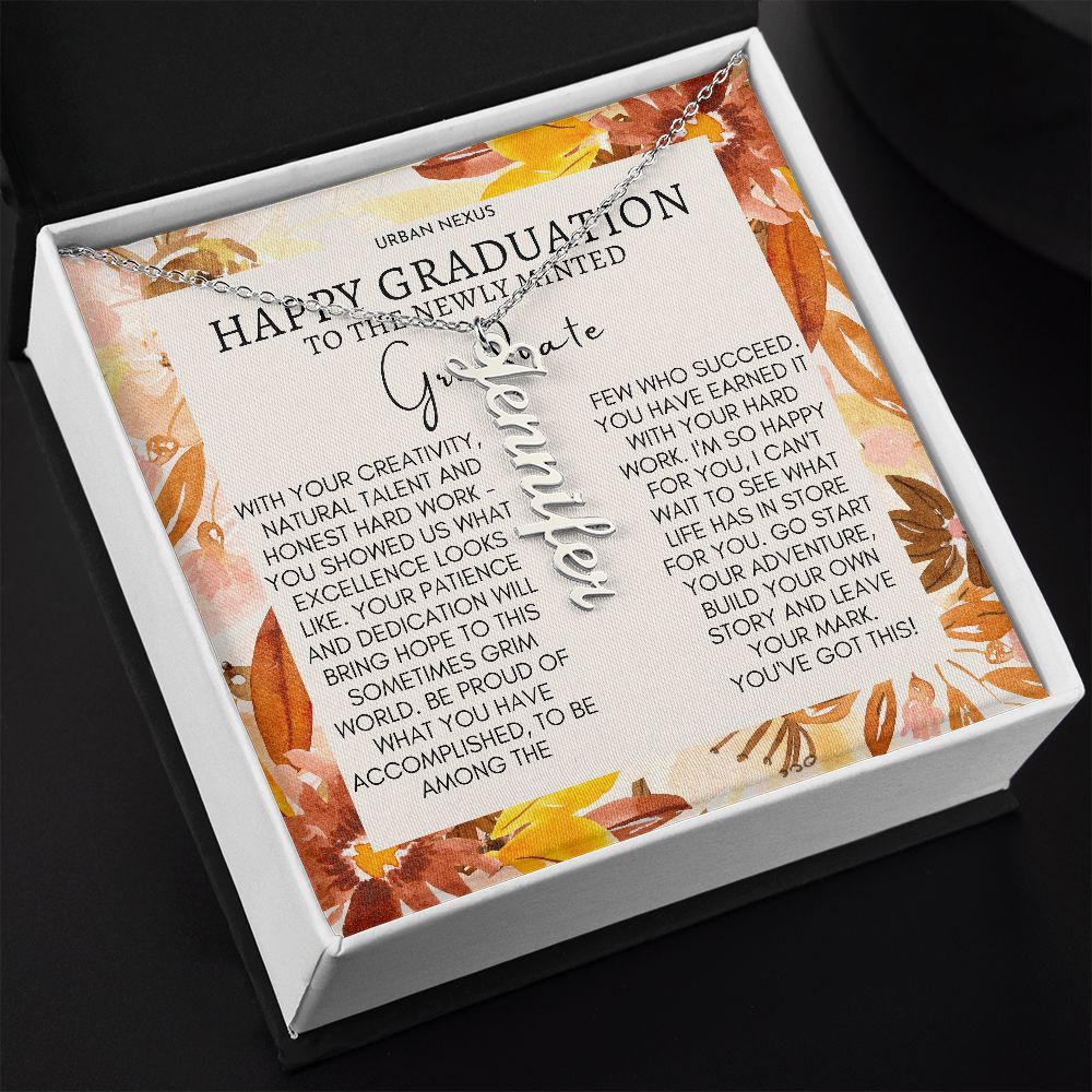 Dangle Name Necklace College High School Graduation Gift For Her AO72 - Urban Nexus Store