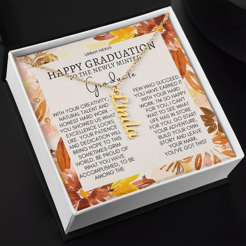 Dangle Name Necklace College High School Graduation Gift For Her AO72 - Urban Nexus Store