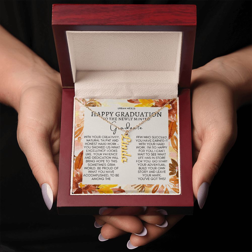Dangle Name Necklace College High School Graduation Gift For Her AO72 - Urban Nexus Store