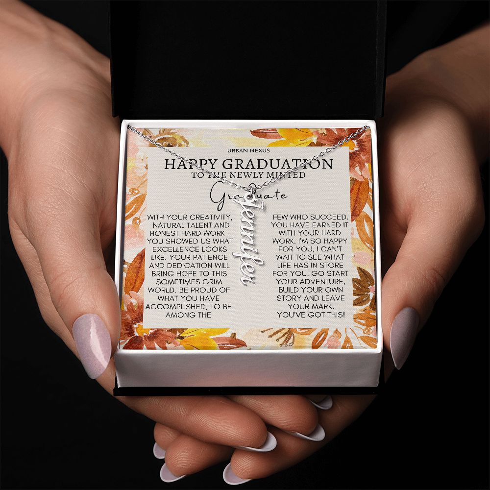 Dangle Name Necklace College High School Graduation Gift For Her AO72 - Urban Nexus Store