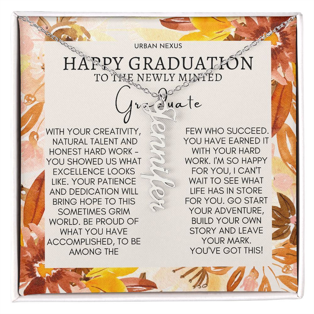 Dangle Name Necklace College High School Graduation Gift For Her AO72 - Urban Nexus Store