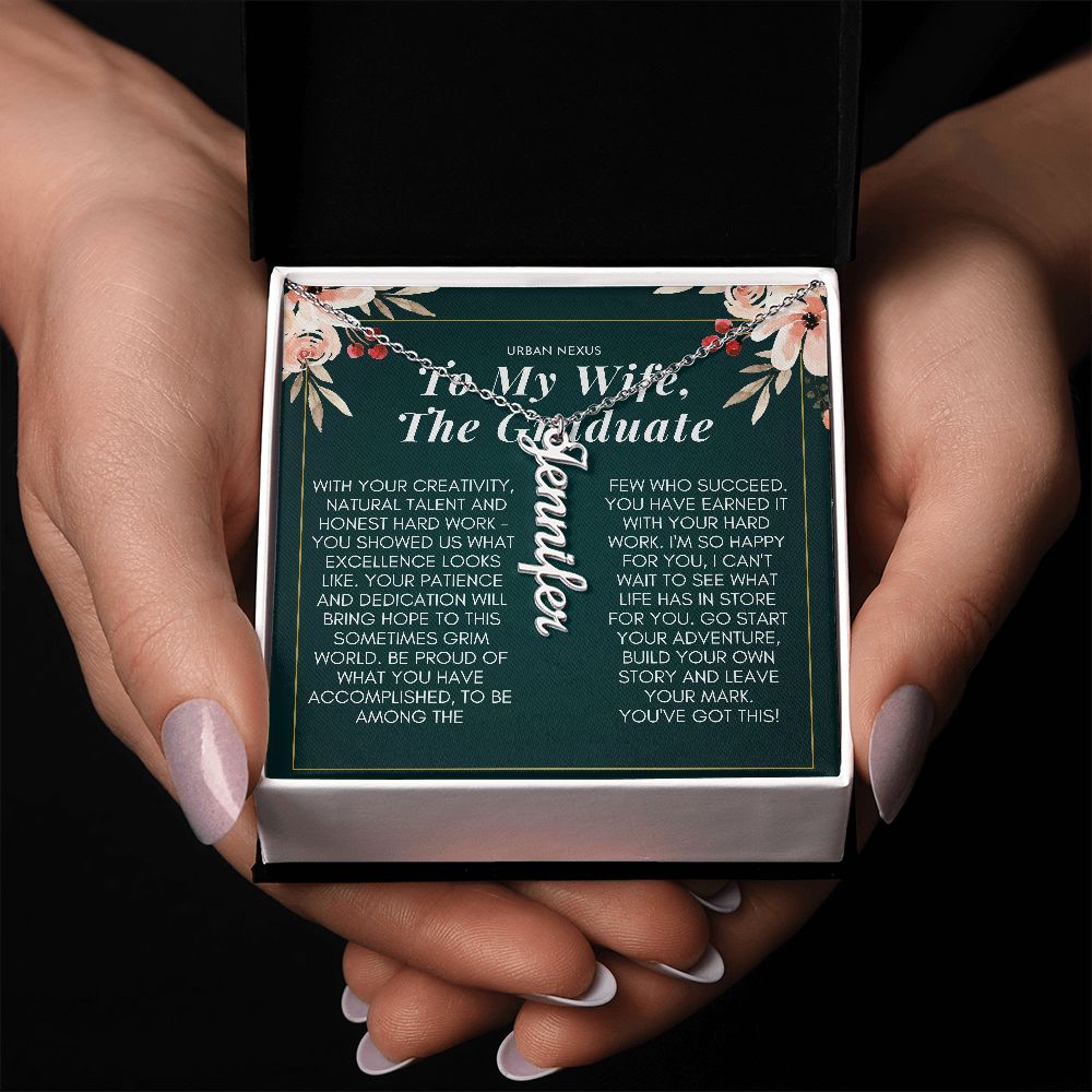 Dangle Name Necklace Good Graduation Gifts For Wife | Convocation Gifts For Her Sa3 - Urban Nexus Store