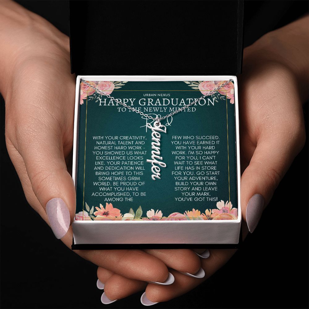 Dangle Name Necklace PHD Graduation Gift For Her AO71 - Urban Nexus Store