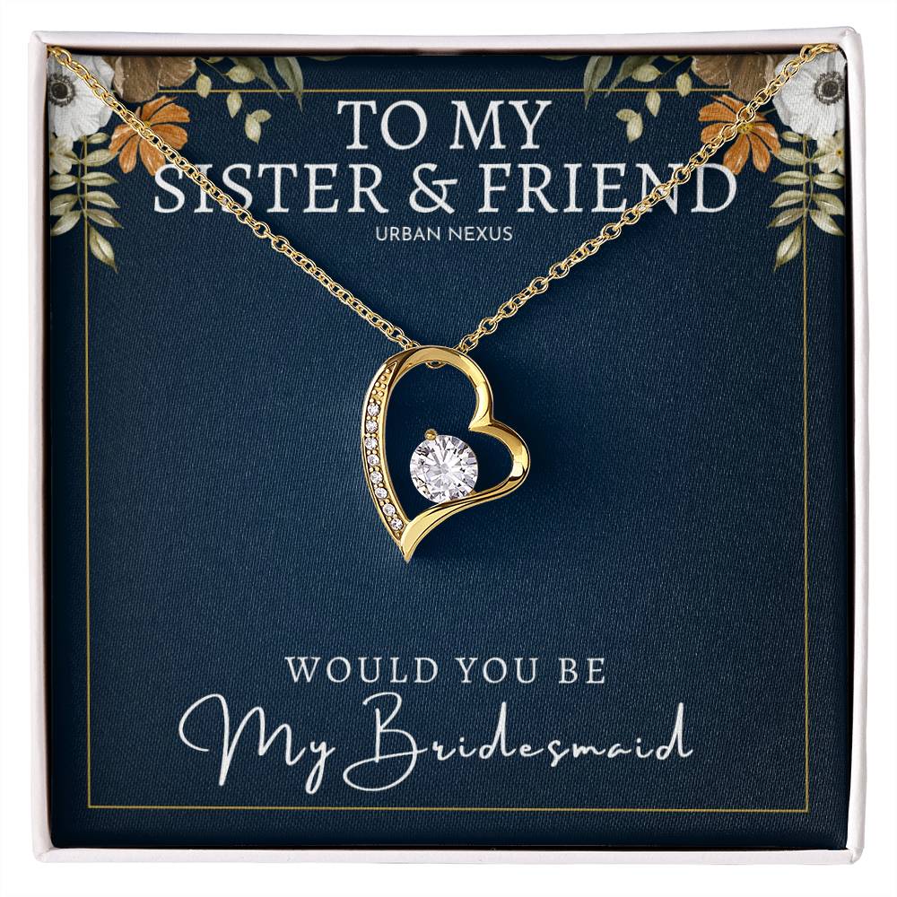 Heart Pendant Necklace - Bridesmaid Gift | Sister and Friend AS3 - Urban Nexus Store