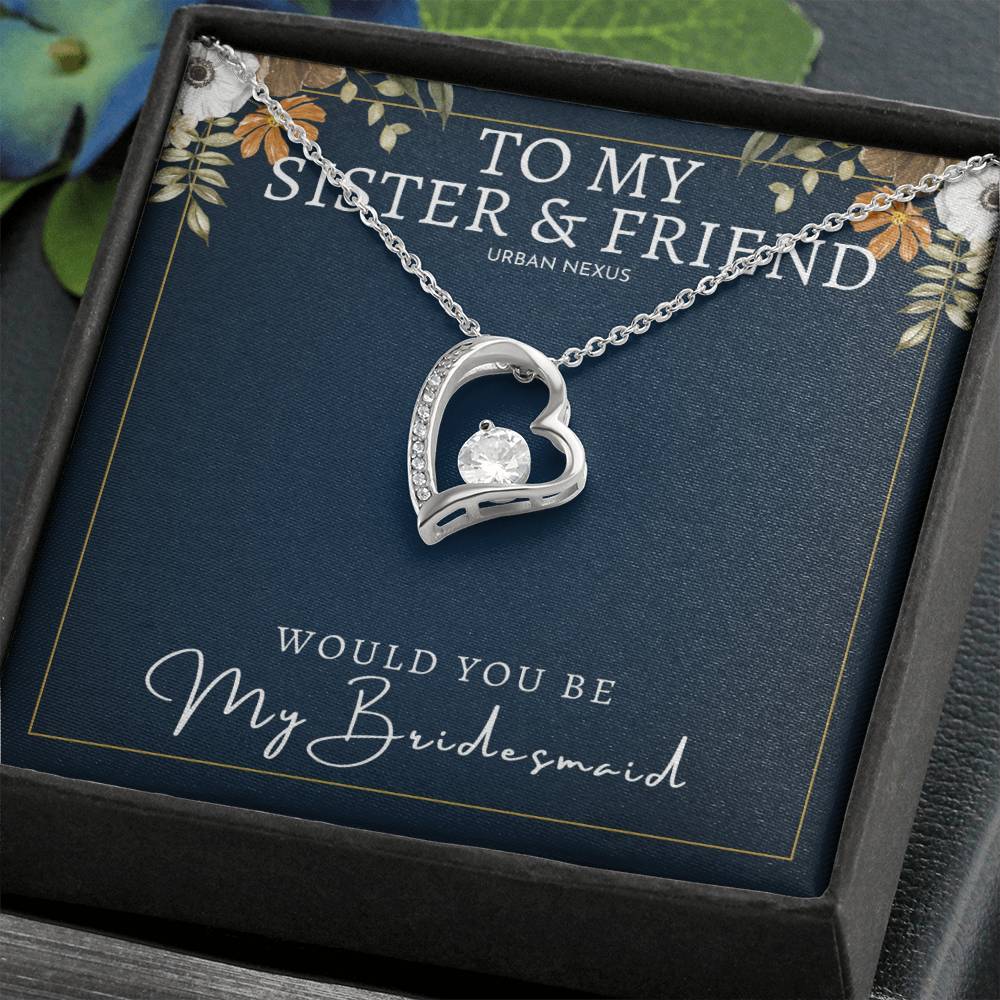 Heart Pendant Necklace - Bridesmaid Gift | Sister and Friend AS3 - Urban Nexus Store