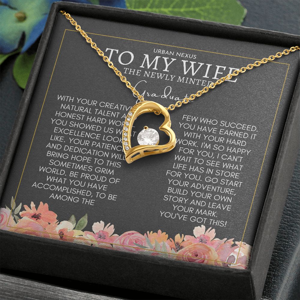 Heart Shape Pendant Graduation Gift For Wife | Convocation Gifts For Her Sa1 - Urban Nexus Store