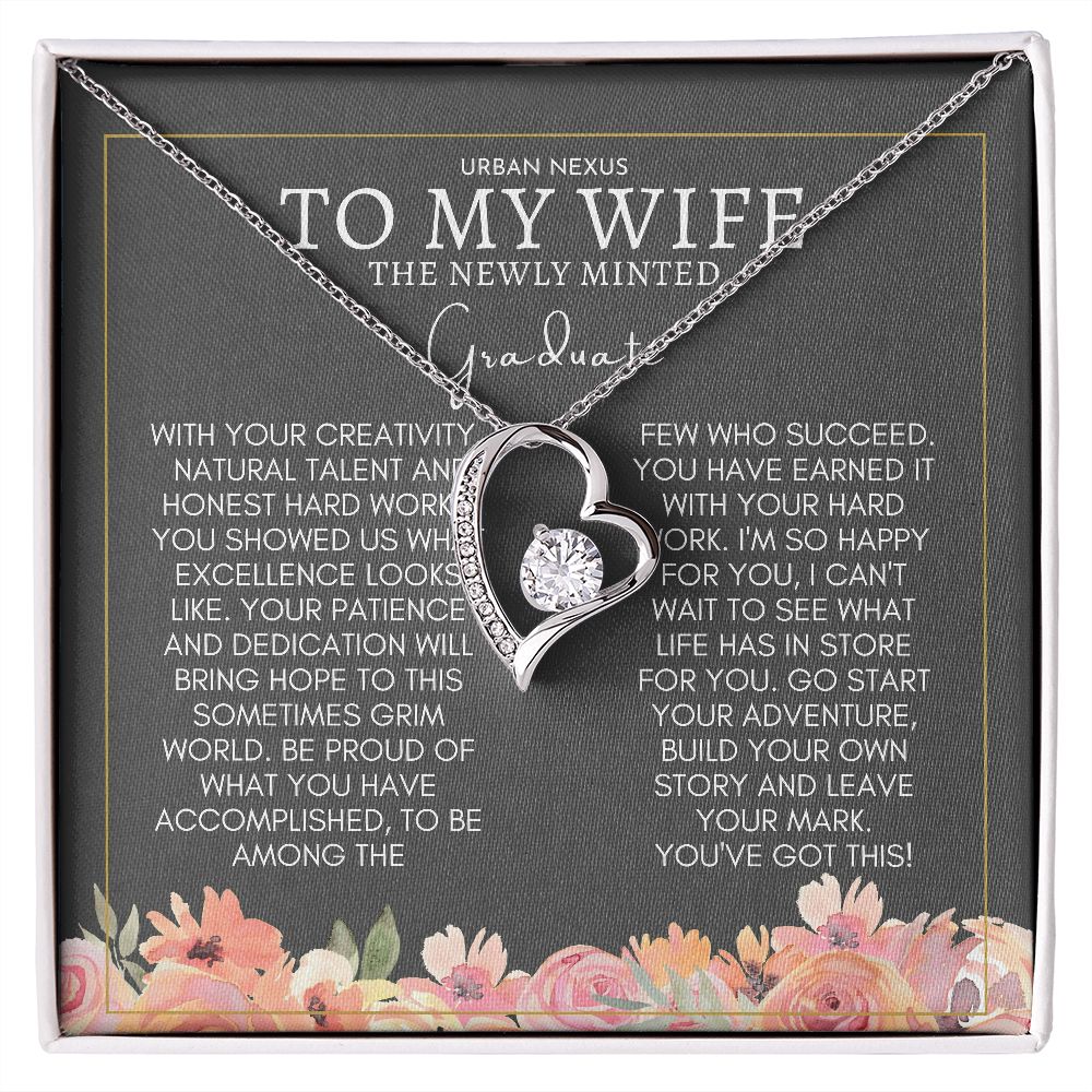 Heart Shape Pendant Graduation Gift For Wife | Convocation Gifts For Her Sa1 - Urban Nexus Store