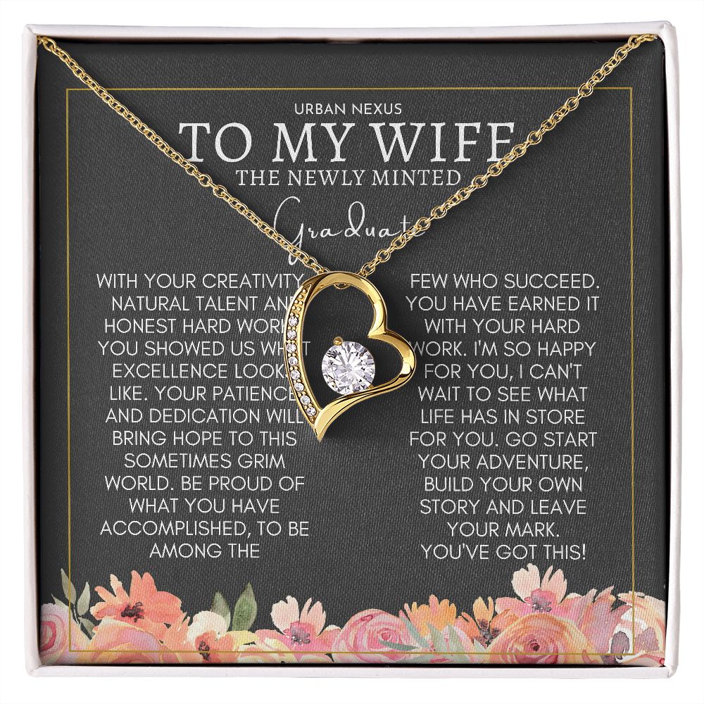 Heart Shape Pendant Graduation Gift For Wife | Convocation Gifts For Her Sa1 - Urban Nexus Store