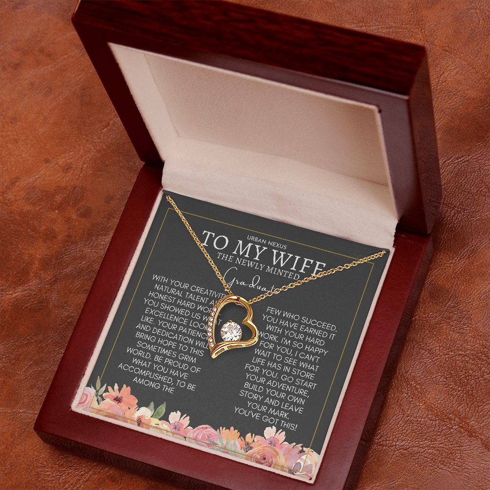 Heart Shape Pendant Graduation Gift For Wife | Convocation Gifts For Her Sa1 - Urban Nexus Store