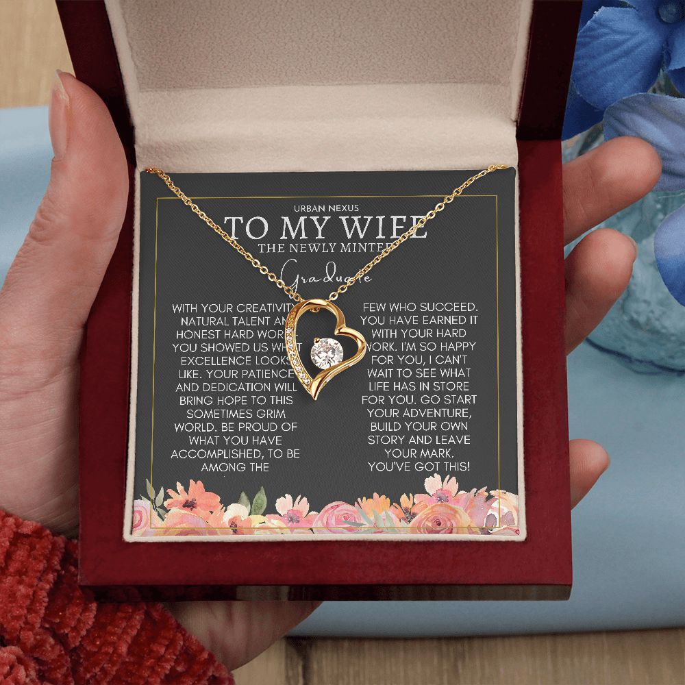 Heart Shape Pendant Graduation Gift For Wife | Convocation Gifts For Her Sa1 - Urban Nexus Store