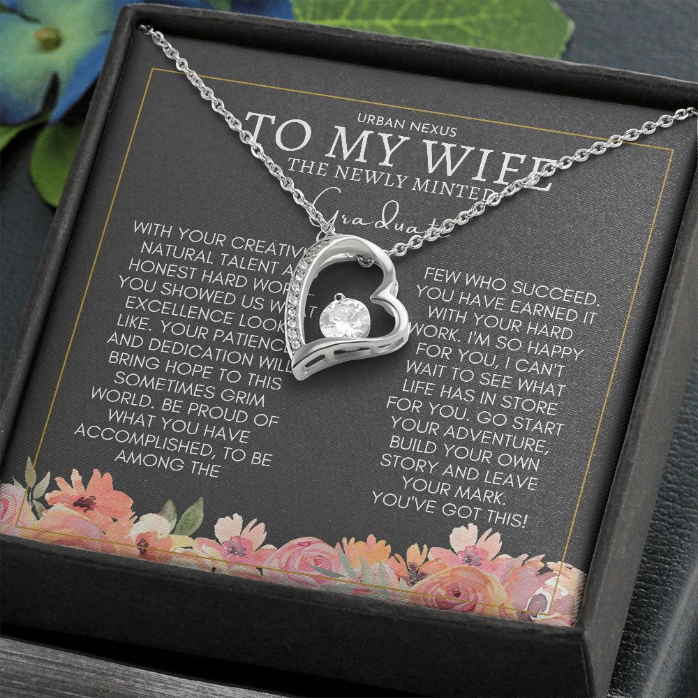 Heart Shape Pendant Graduation Gift For Wife | Convocation Gifts For Her Sa1 - Urban Nexus Store