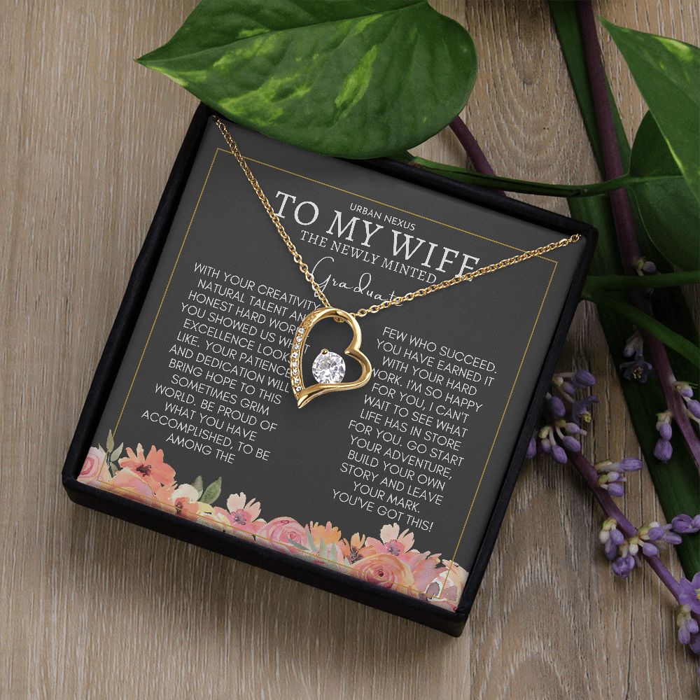 Heart Shape Pendant Graduation Gift For Wife | Convocation Gifts For Her Sa1 - Urban Nexus Store