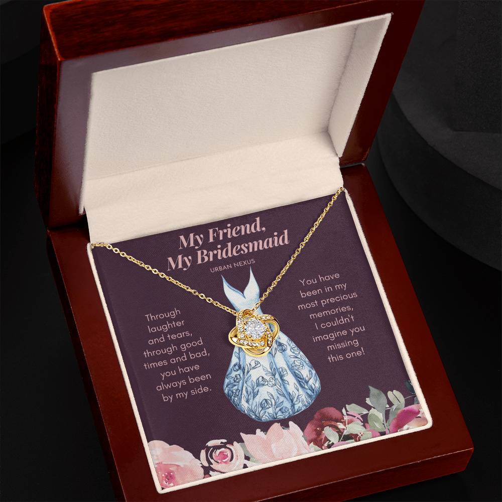 Love Knot Necklace - Bridesmaid Proposal Box | My Friend, My Bridesmaid AS7 - Urban Nexus Store