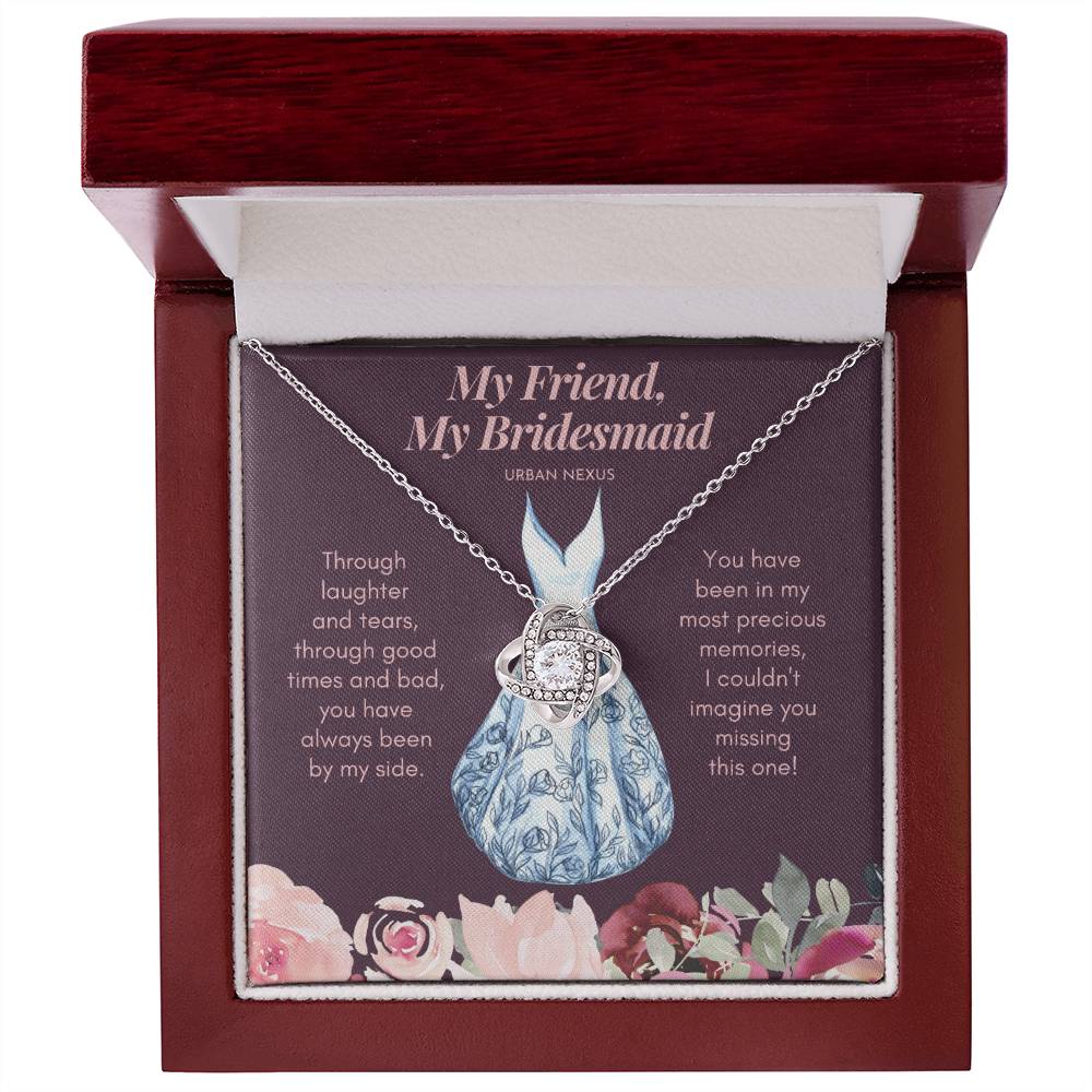 Love Knot Necklace - Bridesmaid Proposal Box | My Friend, My Bridesmaid AS7 - Urban Nexus Store