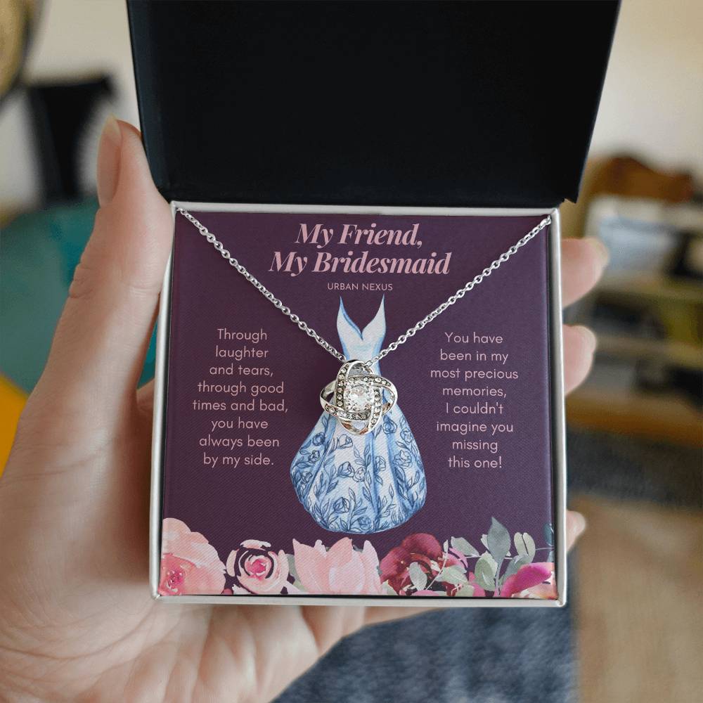 Love Knot Necklace - Bridesmaid Proposal Box | My Friend, My Bridesmaid AS7 - Urban Nexus Store