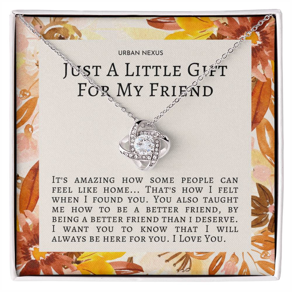 Love Knot Necklace Friendship Gift for Bestie, BFF or Best Friend ACx - Urban Nexus Store