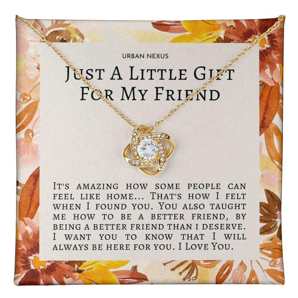 Love Knot Necklace Friendship Gift for Bestie, BFF or Best Friend ACx - Urban Nexus Store