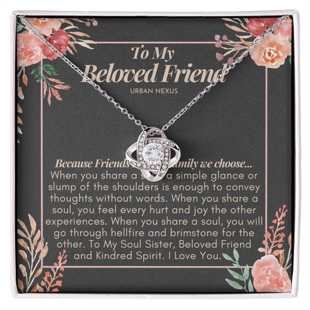 Love Knot Necklace Friendship Gift for Bestie, BFF or Best